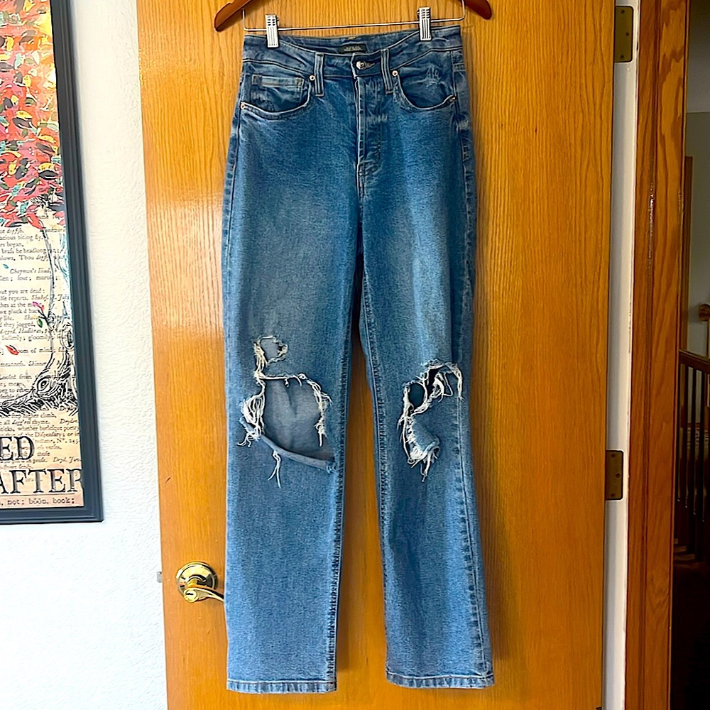 Wild Fable Button Fly Ripped Jeans